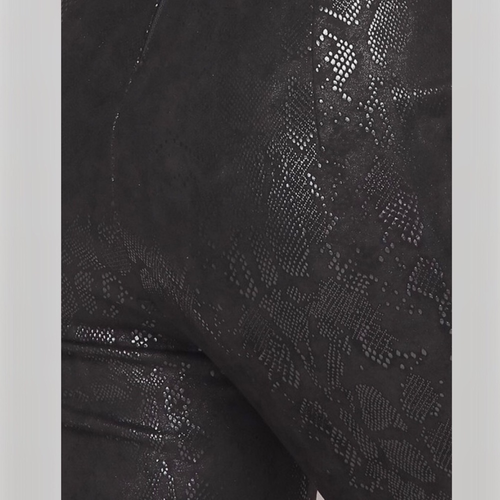 So Glam! Black Snakeskin Print Jumpsuit - Picture 9 of 11